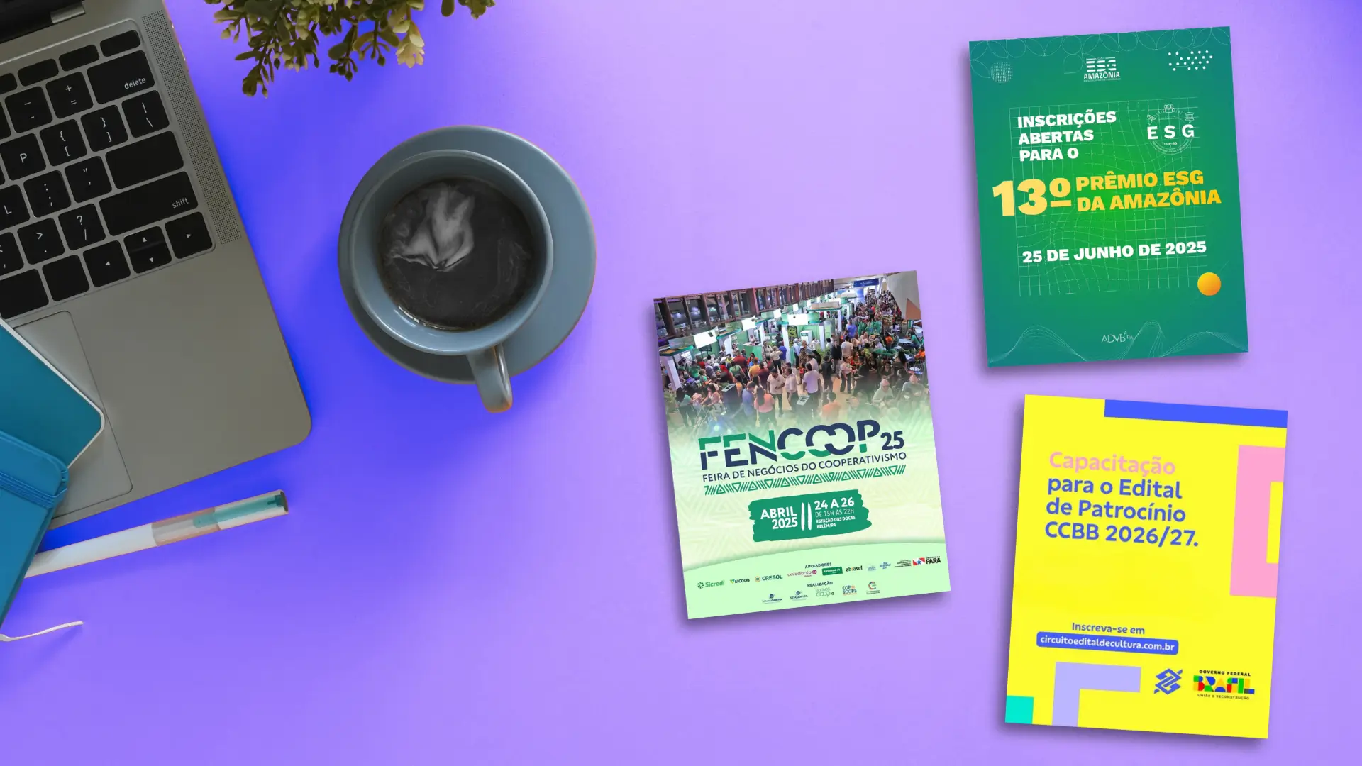 Circuito Edital BB de Cultura, FENCOOP 2025 e Prêmio ESG Amazônia 2025.
