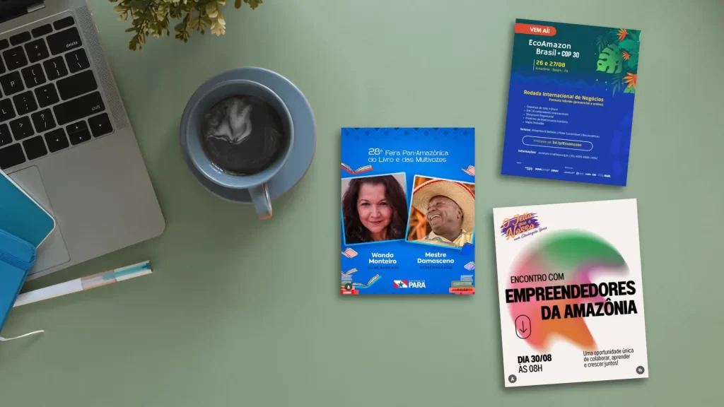 Eventos relacionados à economia criativa, tecnologia e empreendedorismo em Belém no mês de agosto 2025.